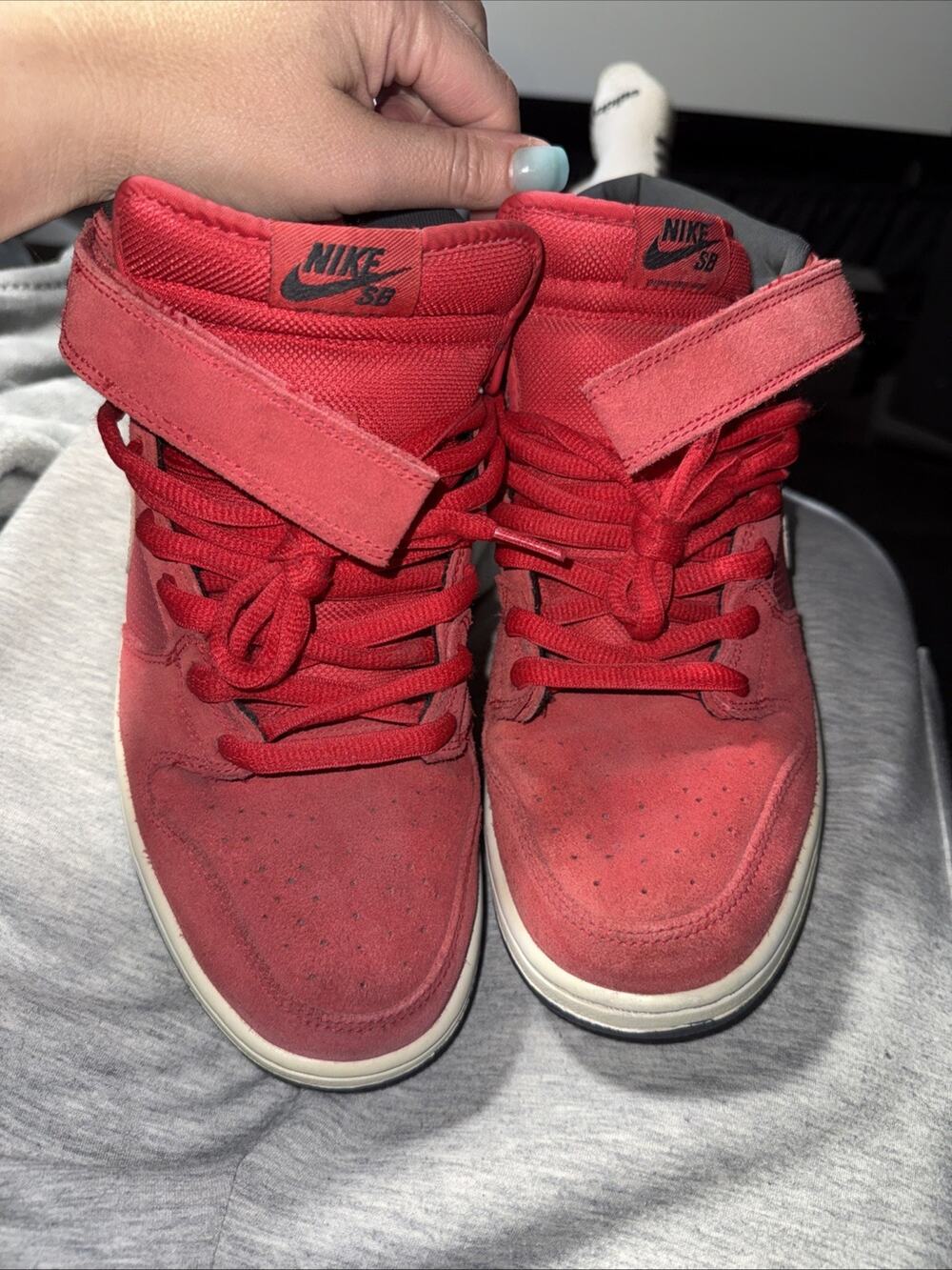 Size 12 - Nike Dunk Pro Sb Mid Red No Box No Size Tag LEP